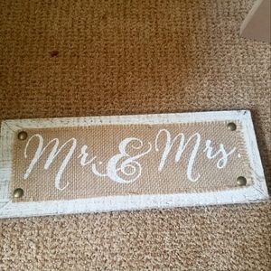 Mr. And Mrs. Sign